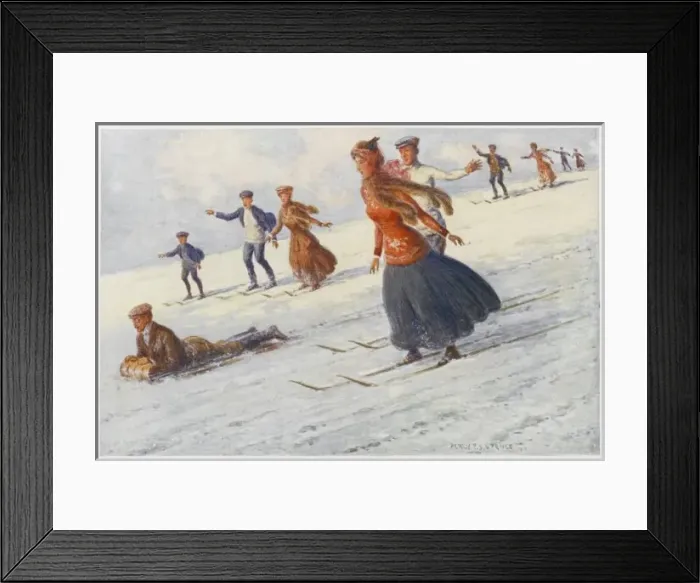 Framed Print : Sledge & Ski Australia Framed Print : Sledge & Ski Australia