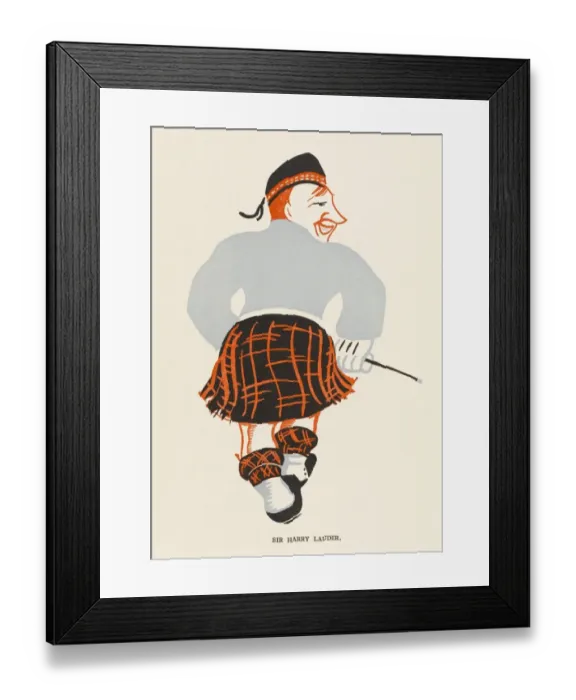Framed Print : Harry Lauder / Pyke Framed Print : Harry Lauder / Pyke