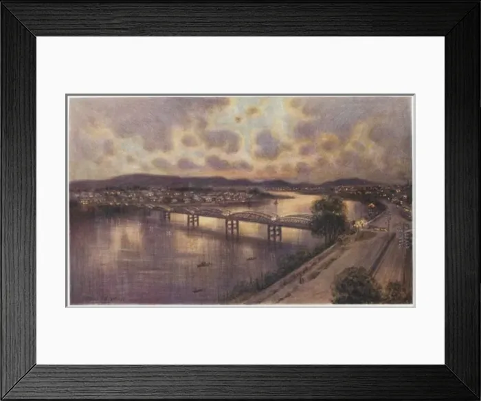 Framed Print : Brisbane at Dusk Framed Print : Brisbane at Dusk