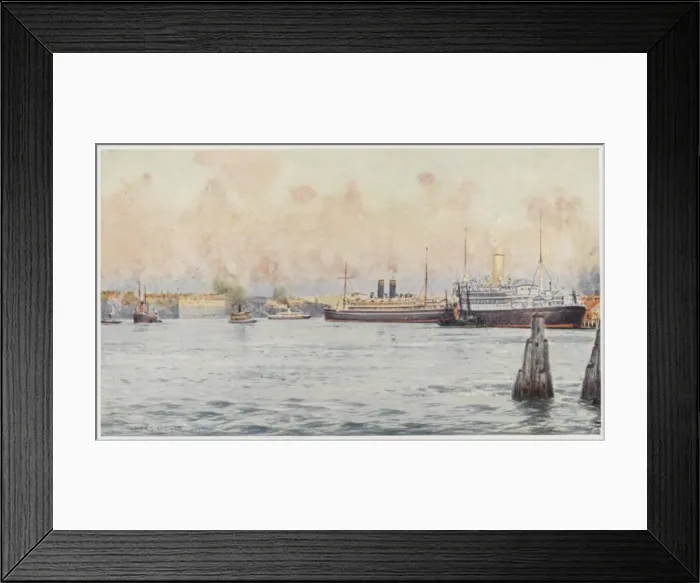 Framed Print : Brisbane Harbour