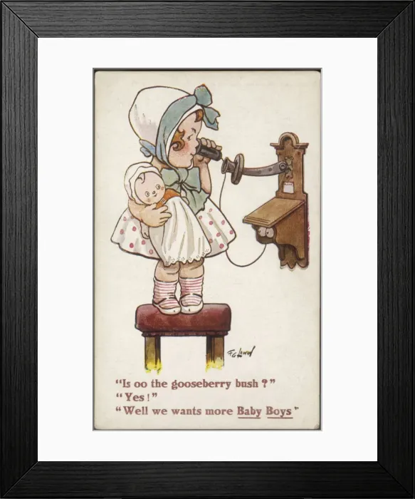Framed Print : Phoning for Boys Framed Print : Phoning for Boys