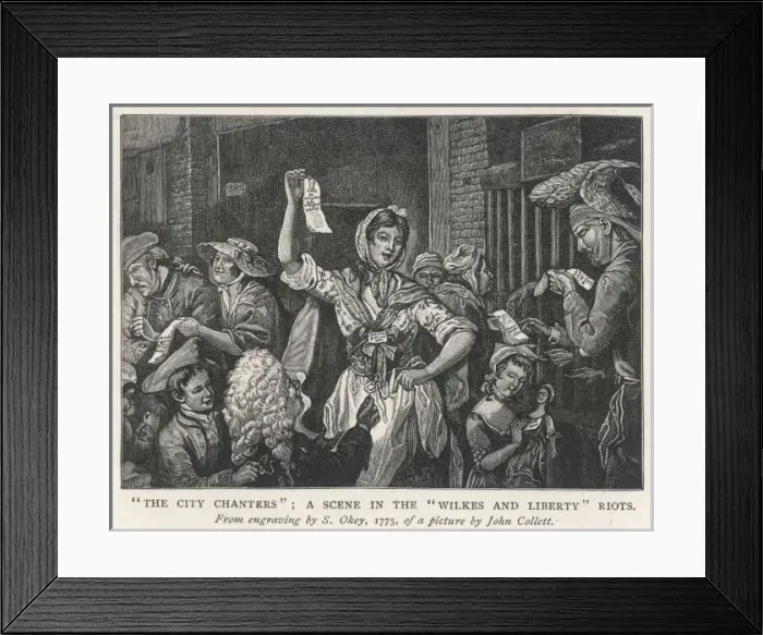 Framed Print : Wilkes Riots 1768 Framed Print : Wilkes Riots 1768