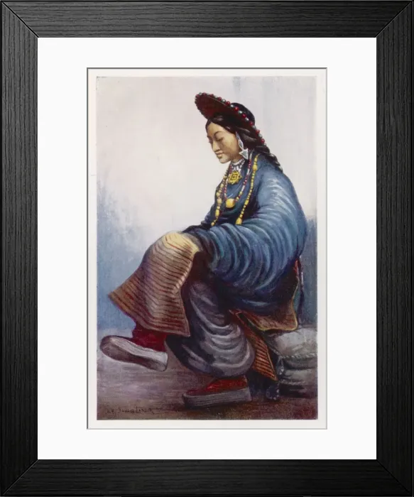 Framed Print : Tibetan Lady Framed Print : Tibetan Lady