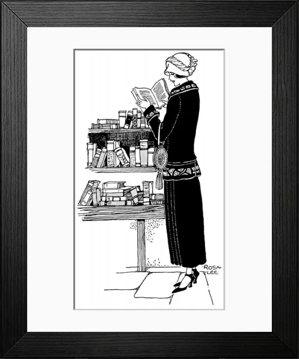 Framed Print : Browsing at a Bookstall Framed Print : Browsing at a Bookstall