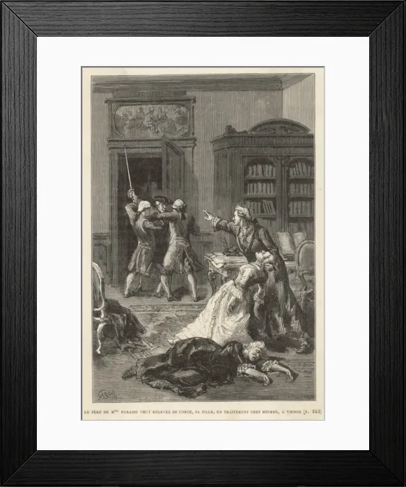 Framed Print : Mesmer and Patient Framed Print : Mesmer and Patient