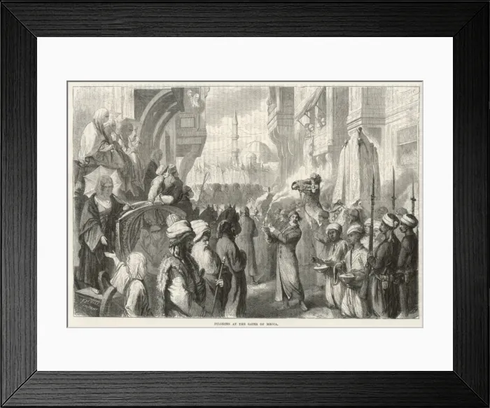 Framed Print : Pilgrims at Mecca Framed Print : Pilgrims at Mecca