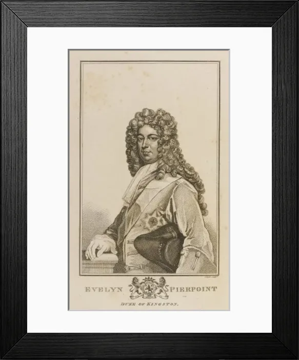 Framed Print : Evelyn Duke of Kingston Framed Print : Evelyn Duke of Kingston