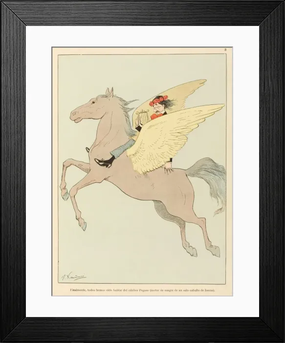 Framed Print : Pegasus in Flight Framed Print : Pegasus in Flight