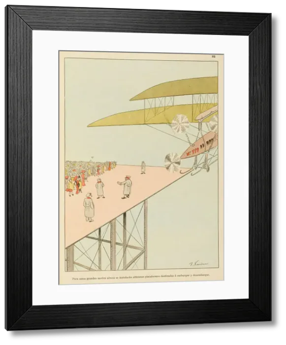 Framed Print : Aerial Landing Platforms Framed Print : Aerial Landing Platforms