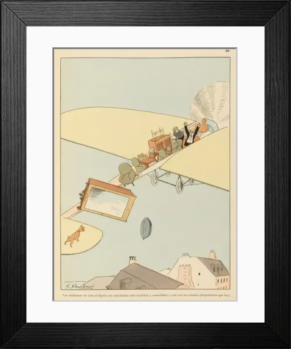 Framed Print : Moving House by Air Framed Print : Moving House by Air