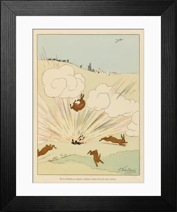 Framed Print : Hunting with Bombs Framed Print : Hunting with Bombs