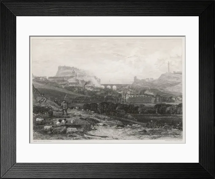 Framed Print : Edinburgh in 1819 Framed Print : Edinburgh in 1819