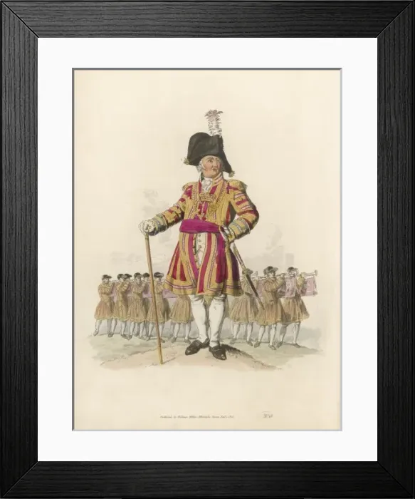 Framed Print : Pyne - Trumpeter Framed Print : Pyne - Trumpeter