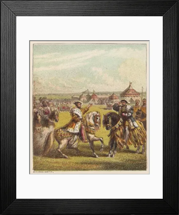 Framed Print : Cloth of Gold Meeting Framed Print : Cloth of Gold Meeting
