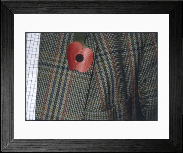 Framed Print : Poppy in Button Hole Framed Print : Poppy in Button Hole