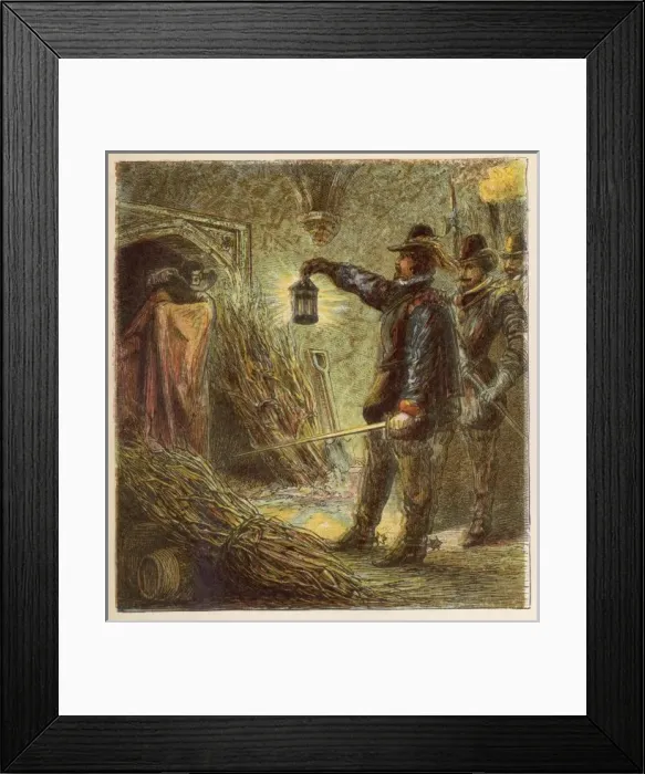 Framed Print : Guy Fawkes Discovered Framed Print : Guy Fawkes Discovered