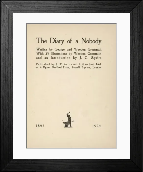 Framed Print : Diary Title Page Framed Print : Diary Title Page