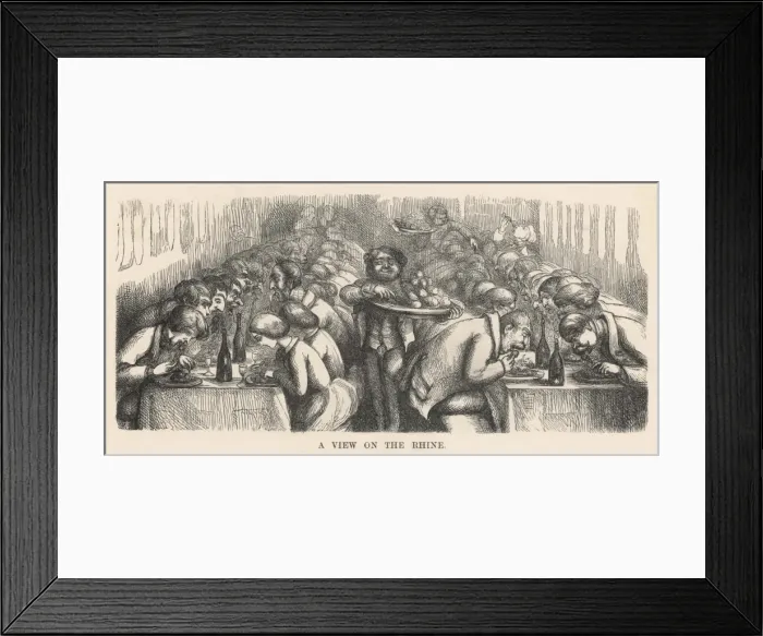 Framed Print : Meal Time on Rhine Boat Framed Print : Meal Time on Rhine Boat