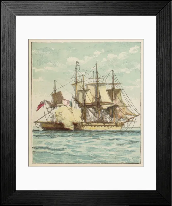 Framed Print : CHESAPEAKE & SHANNON Framed Print : CHESAPEAKE & SHANNON