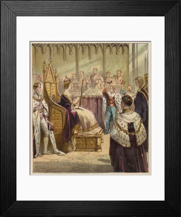 Framed Print : Coronation of Victoria Framed Print : Coronation of Victoria