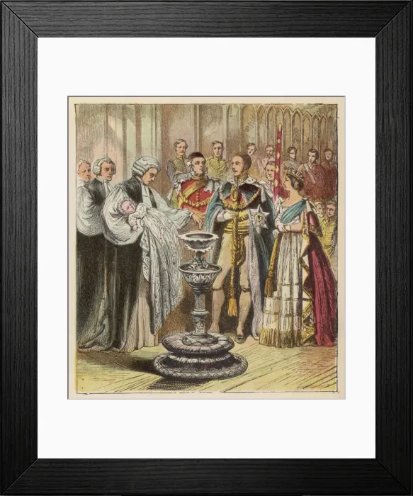 Framed Print : Baptism of Albert Edward Framed Print : Baptism of Albert Edward
