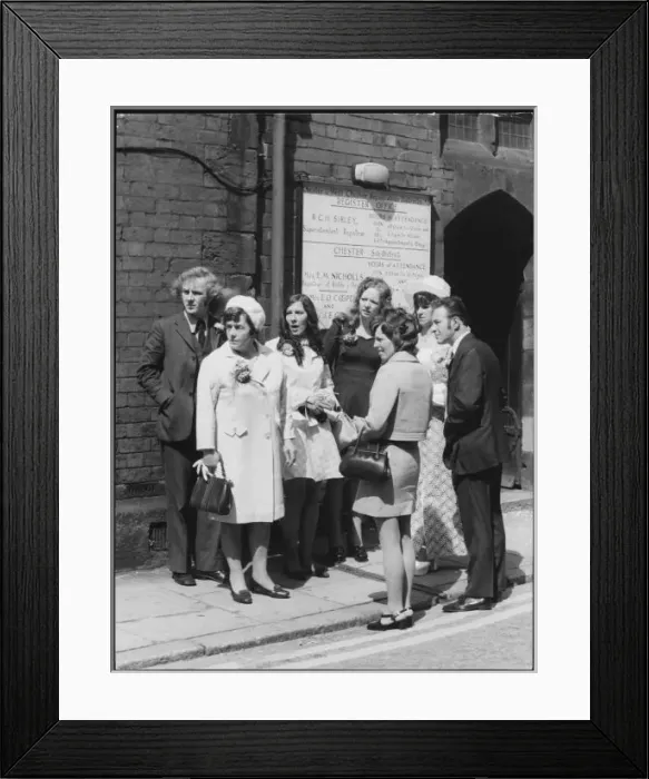 Framed Print : Registry Office Wedding Framed Print : Registry Office Wedding