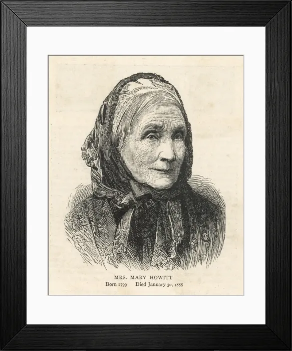 Framed Print : Mary Howitt Old Framed Print : Mary Howitt Old