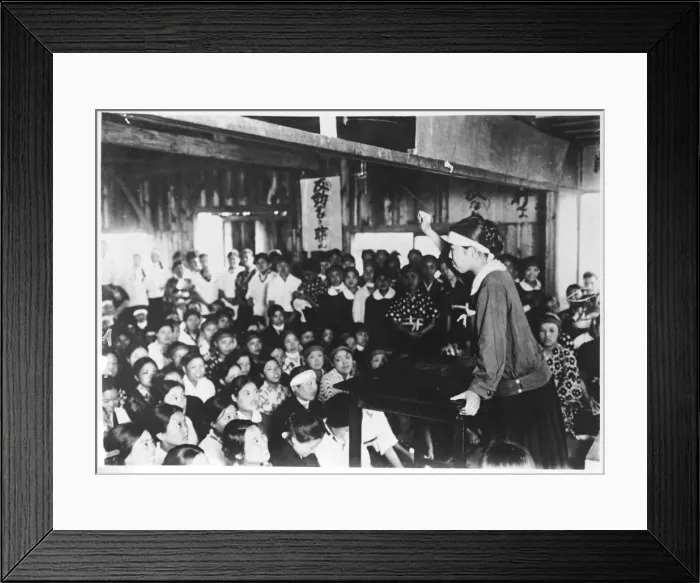 Framed Print : Japanese Women Strikers