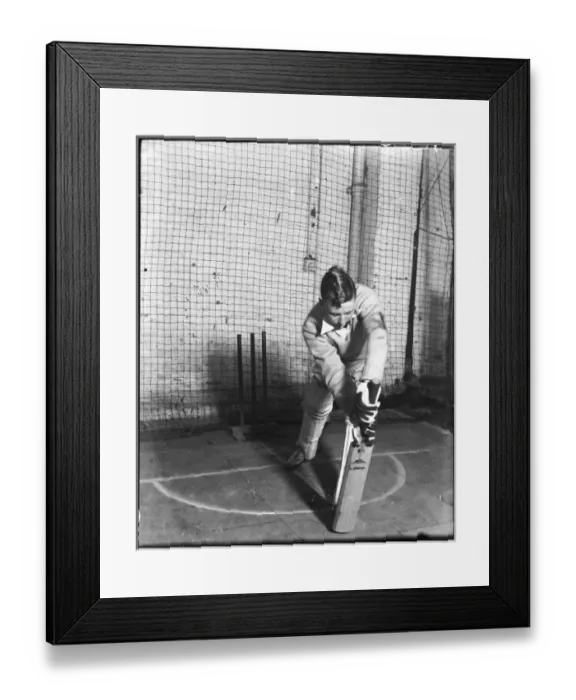 Framed Print : Cricket Net Practice Framed Print : Cricket Net Practice