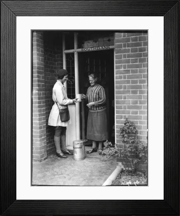 Framed Print : Delivering Milk Framed Print : Delivering Milk