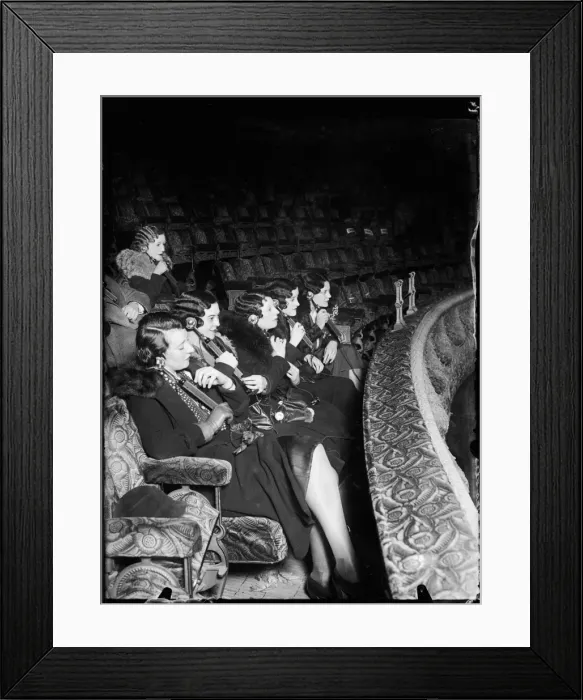 Framed Print : Girls at the Cinema Framed Print : Girls at the Cinema