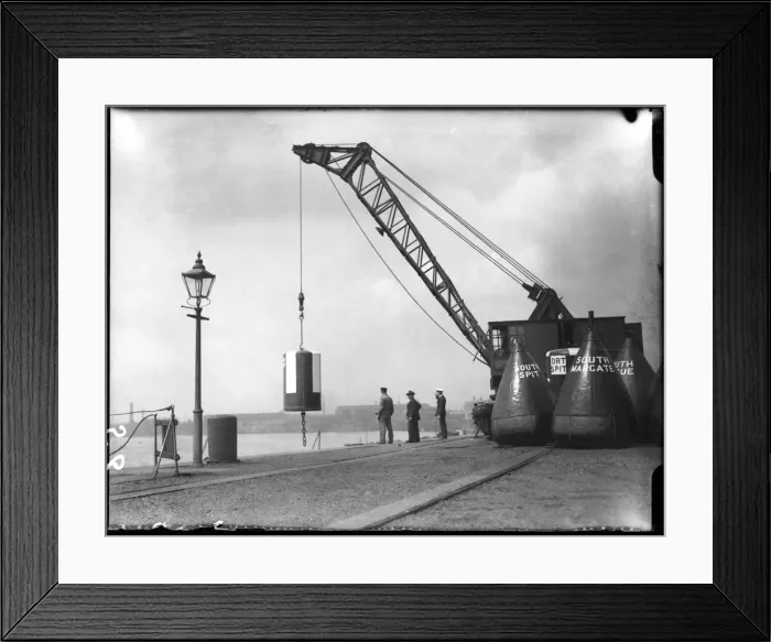 Framed Print : Cleaning Life Buoys Framed Print : Cleaning Life Buoys