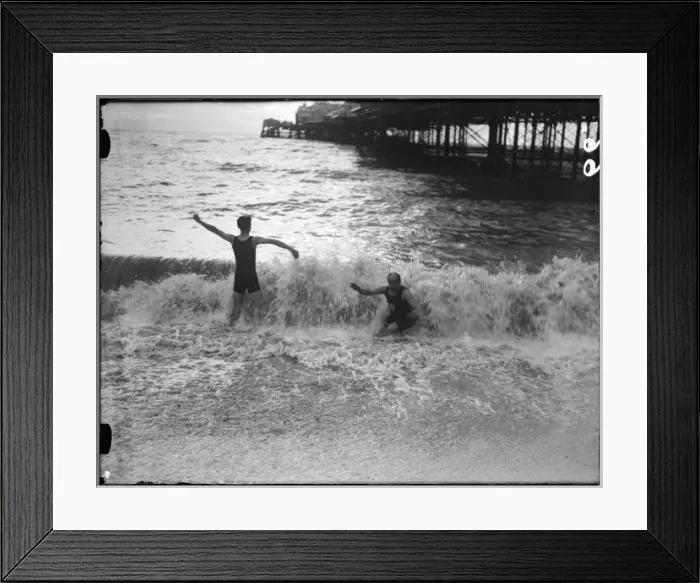 Framed Print : Playing in the Surf Framed Print : Playing in the Surf