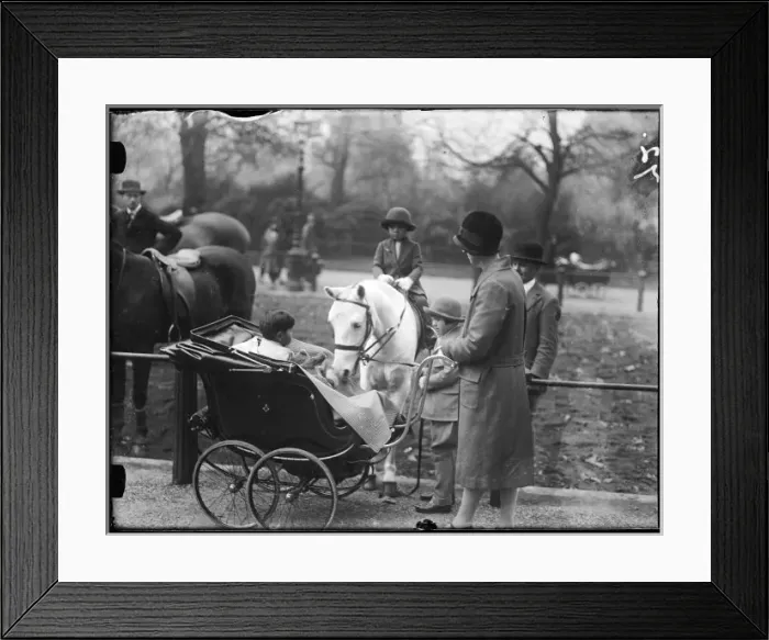 Framed Print : Pram in Rotten Row Framed Print : Pram in Rotten Row