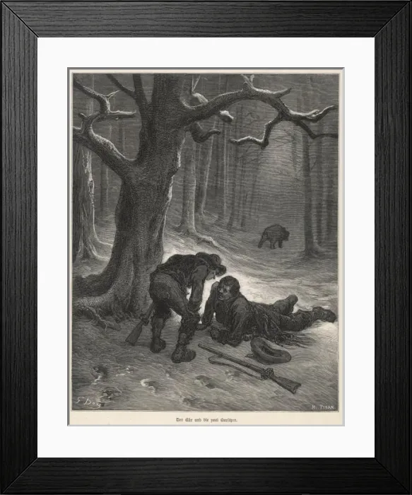 Framed Print : Bear and the Travellers Framed Print : Bear and the Travellers