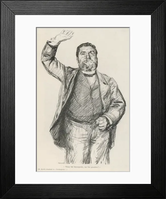 Framed Print : Jean Jaures, Speaking Framed Print : Jean Jaures, Speaking
