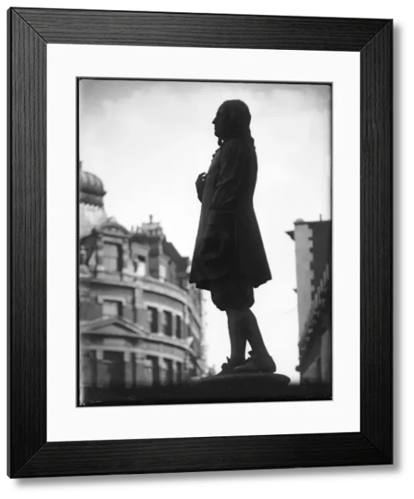 Framed Print : Milton Statue, London Framed Print : Milton Statue, London