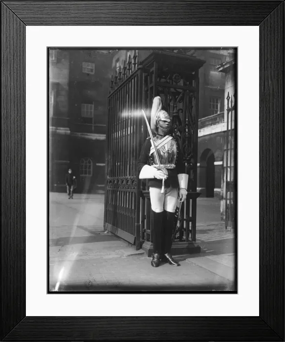 Framed Print : Whitehall Guard Framed Print : Whitehall Guard
