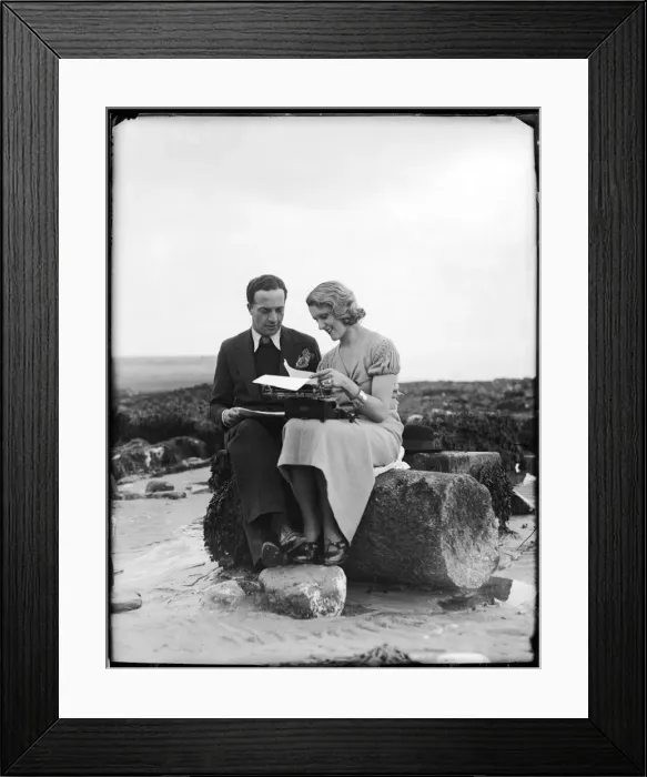 Framed Print : Typing on the Beach Framed Print : Typing on the Beach