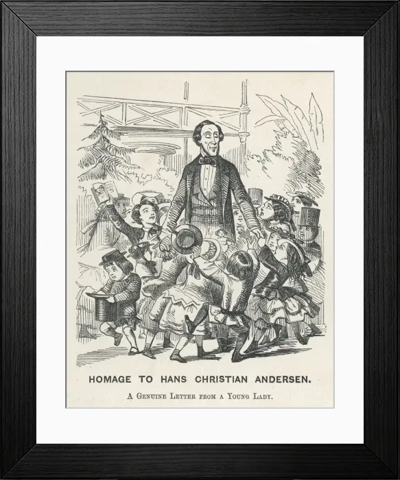 Framed Print : Andersen in England 1857 Framed Print : Andersen in England 1857