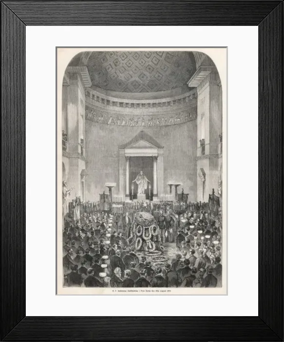 Framed Print : ANDERSENs FUNERALS 1875 Framed Print : ANDERSENs FUNERALS 1875