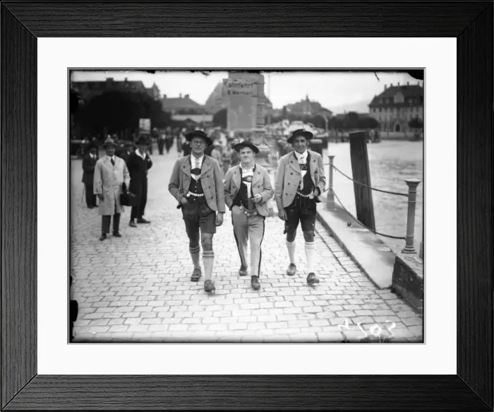 Framed Print : Tyrolean Costumes Framed Print : Tyrolean Costumes