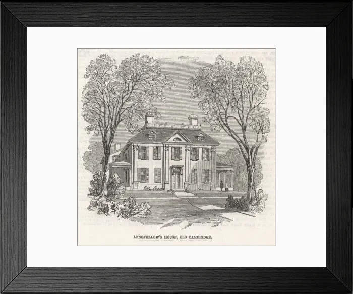 Framed Print : Longfellow home - 1 Framed Print : Longfellow home - 1