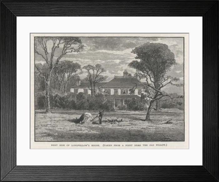 Framed Print : Longfellow home - 2 Framed Print : Longfellow home - 2