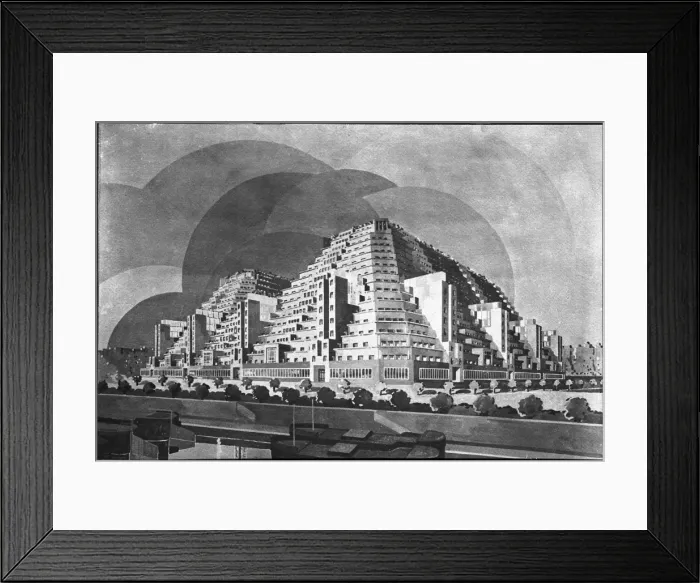 Framed Print : Pyramid Flats, Paris Framed Print : Pyramid Flats, Paris