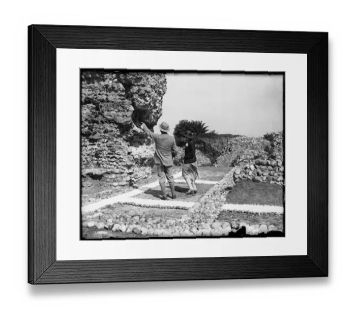 Framed Print : Richborough Excavations Framed Print : Richborough Excavations