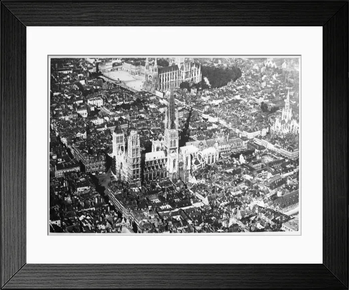 Framed Print : Rouen from the Air Framed Print : Rouen from the Air