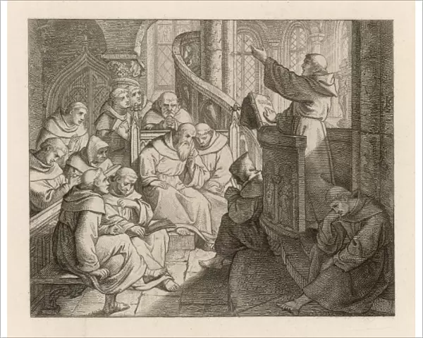 Luther Gives Sermon