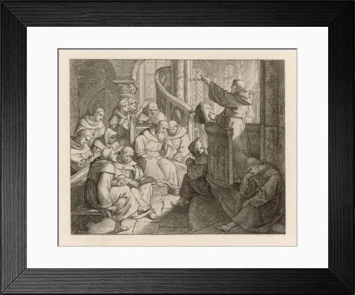 Framed Print : Luther Gives Sermon Framed Print : Luther Gives Sermon
