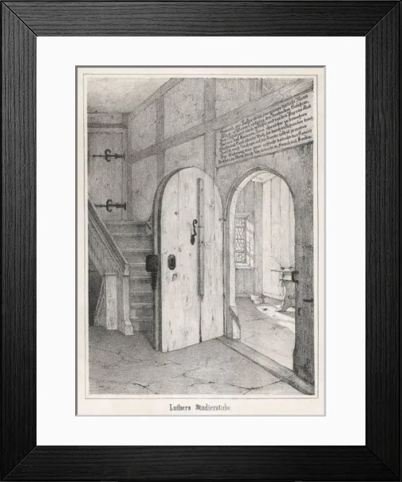 Framed Print : Luther, Wartburg Door Framed Print : Luther, Wartburg Door